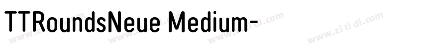 TTRoundsNeue Medium字体转换